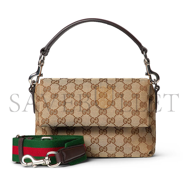 GUCCI GG CANVAS SMALL CROSSBODY BAG 821617 (19*15*7cm) GUCCI GG CANVAS SMALL CROSSBODY BAG 821617 (19*15*7cm)